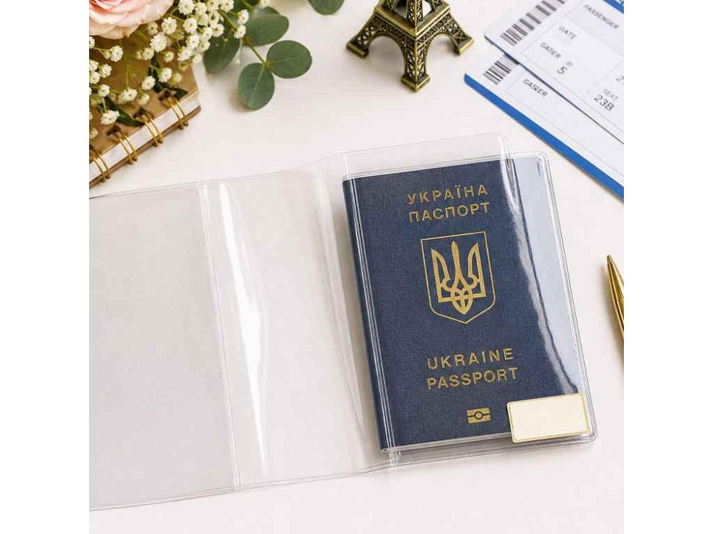 Обкладинка на паспорт ПВХ 200мкр прозора 38-Па, Tas ТМ LEADER Киев - изображение 1