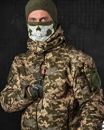 Зимовий тактичний костюм софтшел піксель jumper (підвійний фліс) Одеса - фото 13