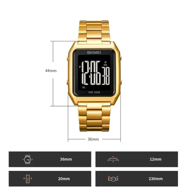 Мужские наручные часы Skmei 1879 (Золотистый) Винница - изображение 11
