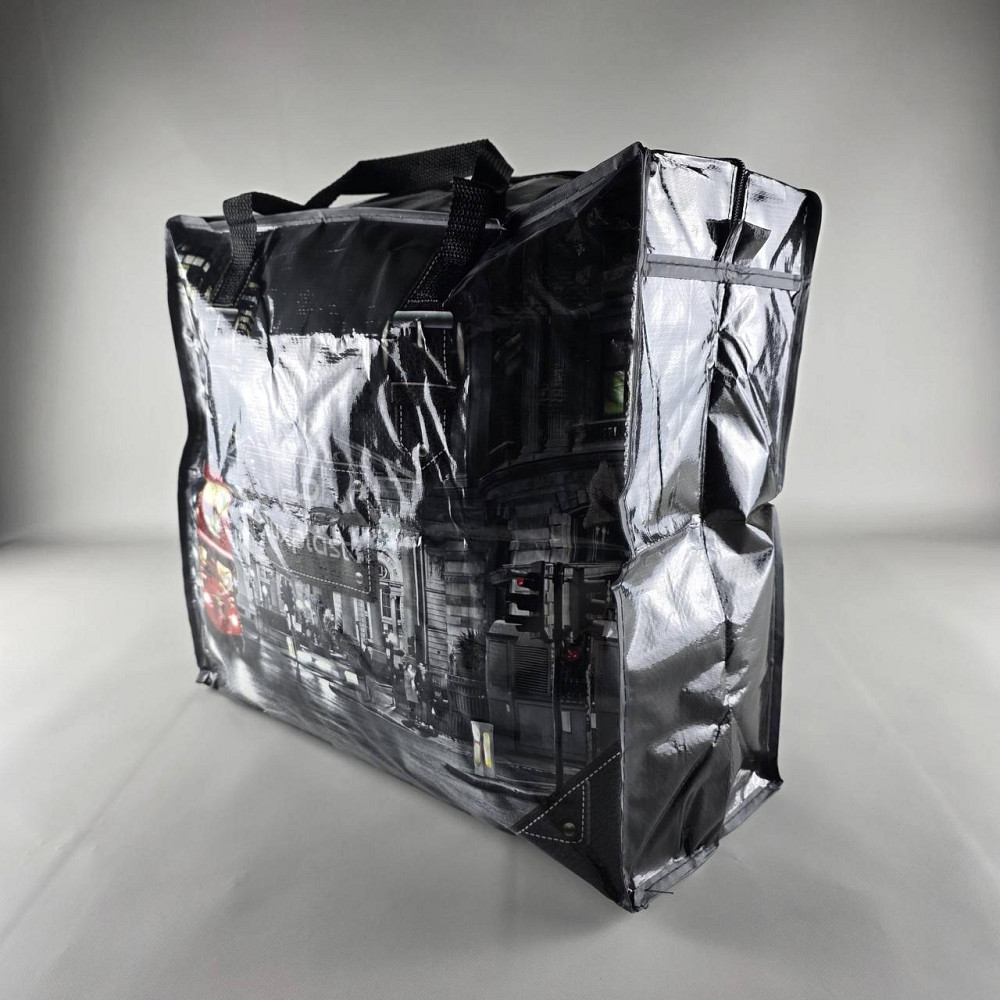 Поліпропіленова сумка господарська з кольоровим малюнком No3 Нічний Місто (1 шт.) Харків - фото 2