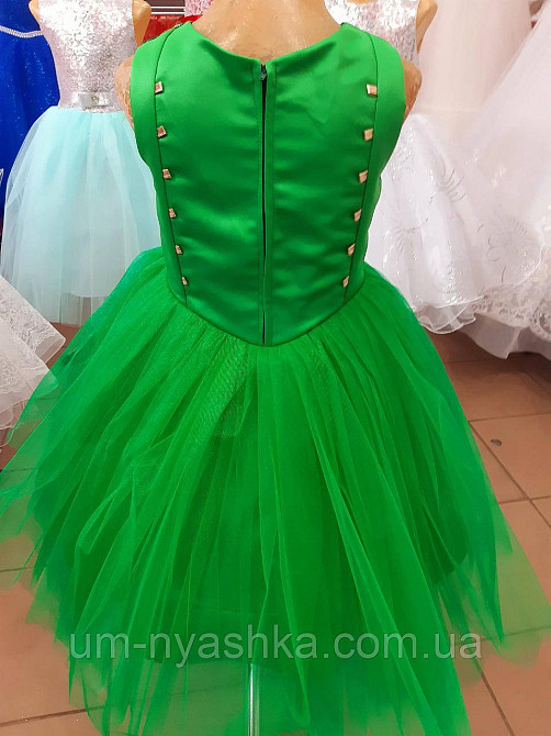 Зеленое платье с блестками платье Елочки Весны Цветочка царевны Лягушки Кривой Рог - изображение 5