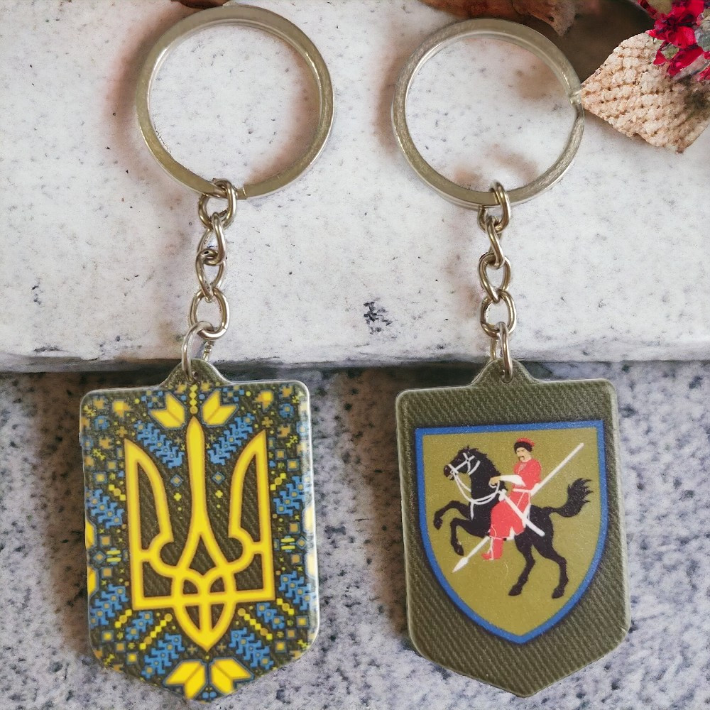 Брелок гумовий 110 окрема механізована бригада Київ - фото 2