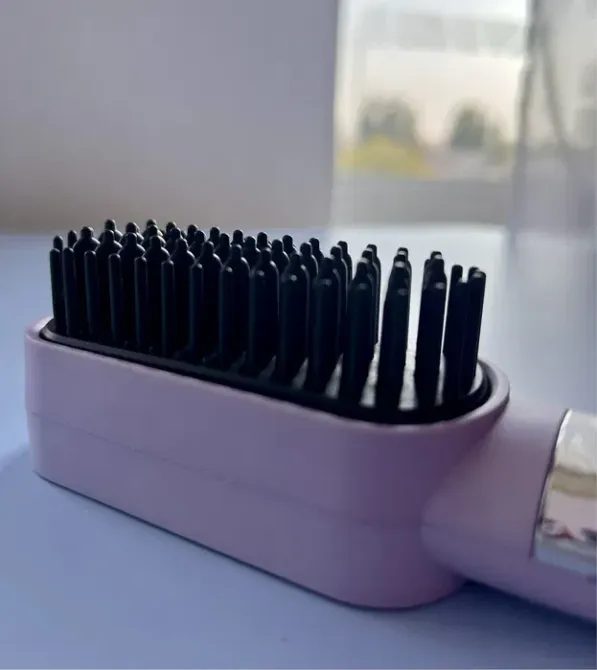 Беспроводная расческа-выпрямитель для волос с аккумулятором, дисплеем температуры, терморасческа Одесса - изображение 2