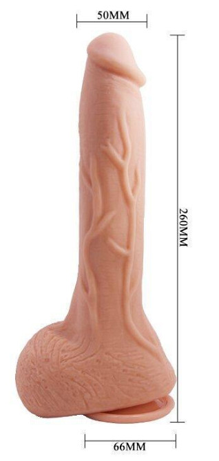 Фаллоимитатор на присоске Baile Beautiful JACK 10,2'' Flesh, BW-008039NR Sex Aura Киев - изображение 9