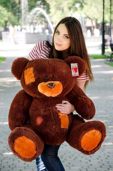 М'яка  іграшка подарунок на 8 березня плюшевий ведмедик Потап 90 см Шоколадний Тернопіль - фото 3