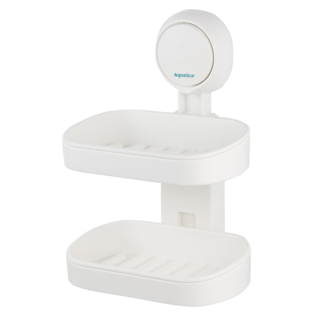 Мильниця на вакуумному присоску подвійна s42 142×111×201мм AQUATICA (9784290) Київ - фото 2