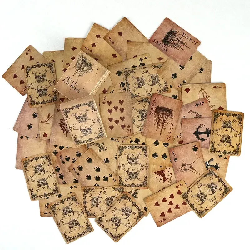 Игровые карты в пиратском стиле | Глянцевые, старинный стиль, плотная бумага Киев - изображение 1