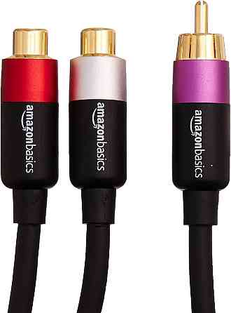 Аудио адаптер RCA Y кабель 1 штекер → 2 гнезда 30,5 см для сабвуфера усилителя Киев