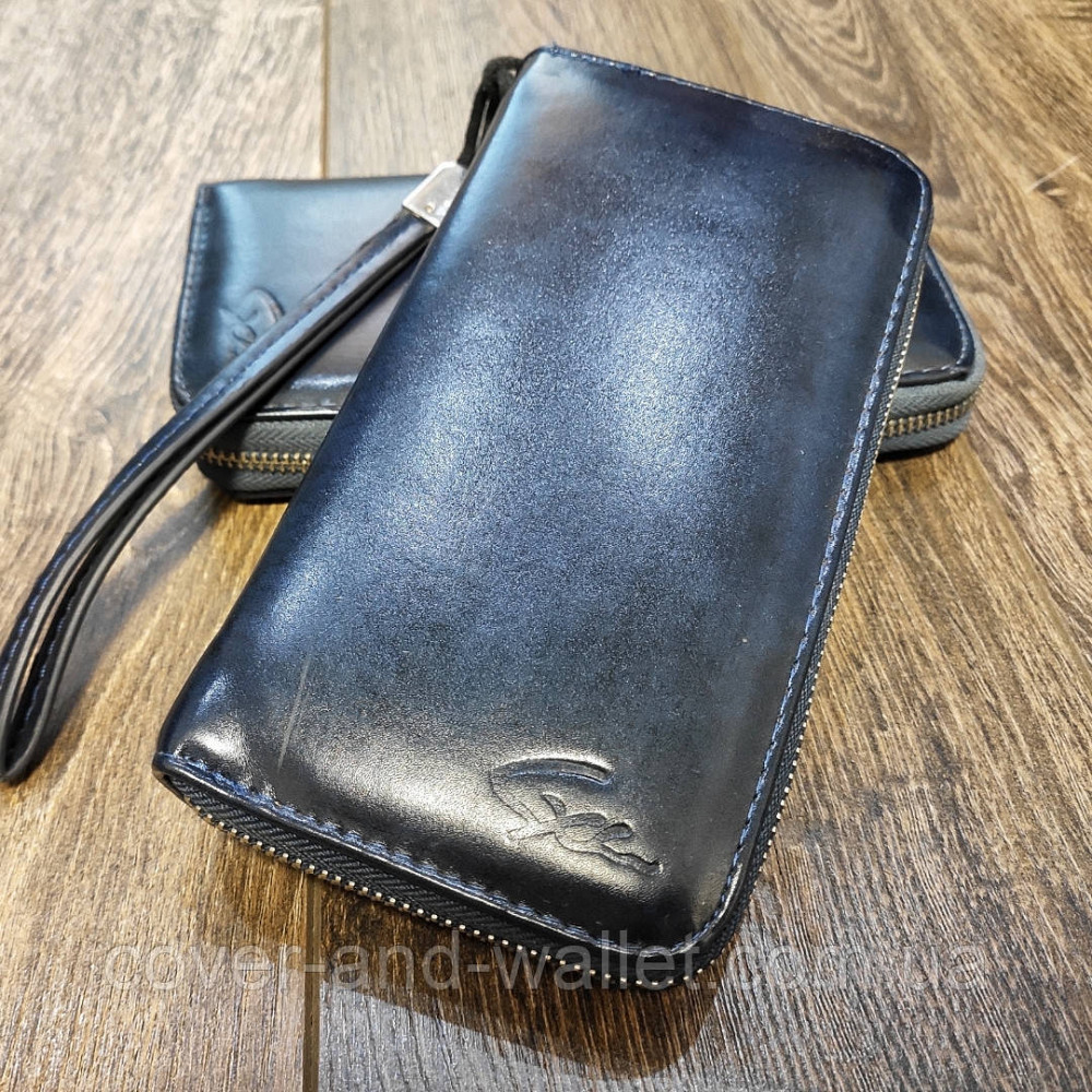 Темно-синій гаманець на блискавці Kivi Київ - фото 2
