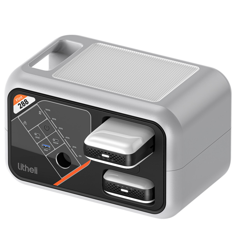 Портативная зарядная станция Litheli FLINT В288, 300Вт, 287 Вт*ч + 2 Power Bank Киев - изображение 1