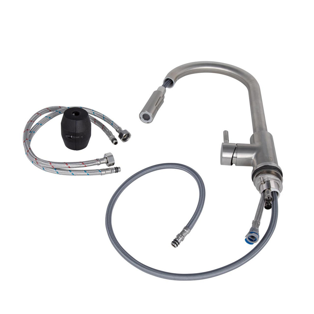 Смеситель для кухни Lidz Aria 015FL2 (k35) LDARI015FL2NKS43397 Nickel Киев - изображение 5