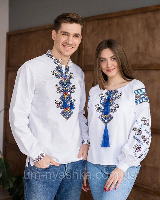 Чоловіча вишиванка домотканне полотно Доля Кривий Ріг - фото 3