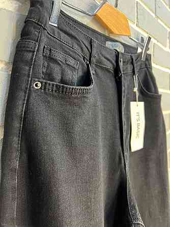 Джинсы женские Its Basic 3474 skater jeans мом бананы стрейчевые увеличенные размеры черные, черный, Одесса