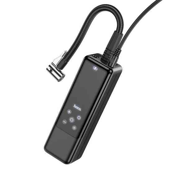 Автомобильный насос HOCO ZP5 May smart air pump Black Одесса