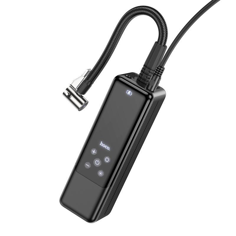 Автомобильный насос HOCO ZP5 May smart air pump Black Одесса - изображение 3