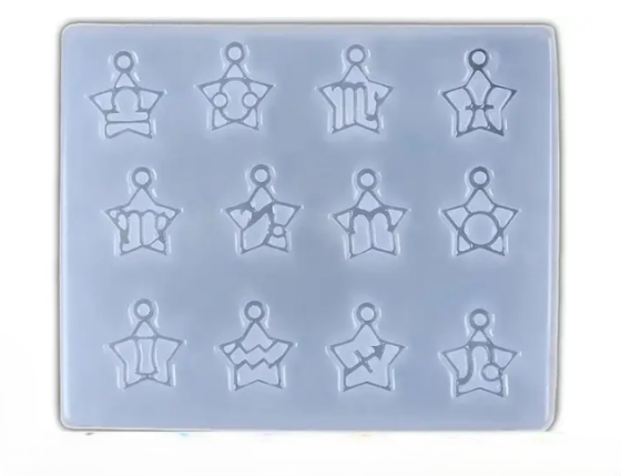 Молд силіконовий Знаки зодіаку 115 на 95 мм сірий Київ