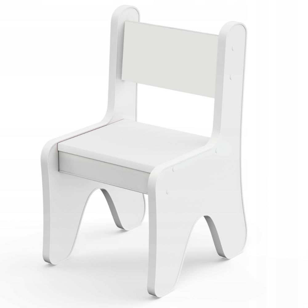 Стульчик в детскую комнату 55×37×33 детский удобный стул для игр, белый Киев - изображение 1