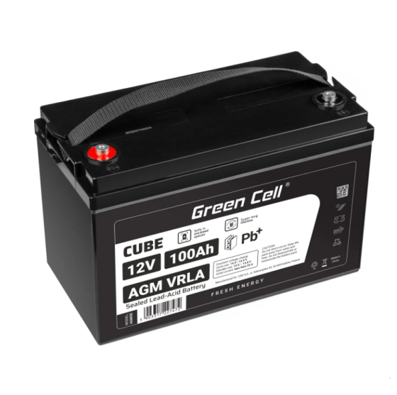 Акумулятор Green Cell AGM VRLA 100Ah 12V (AGM30) акб для дому Київ