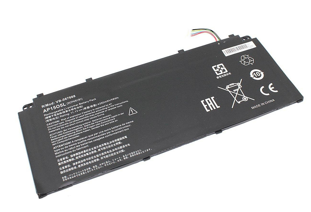 Аккумулятор для ноутбука Acer AP1505L Chromebook R13 CB5-312T 11.1V Black 4350mAh OEM Вінниця - фото 1