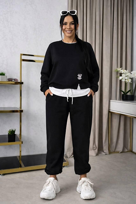 Женский прогулочный костюм двойка: кофта и штаны двунитка Одесса - изображение 1