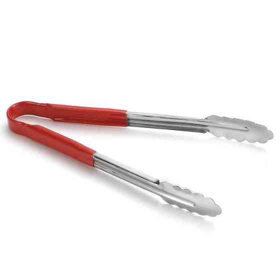 ЩИПЦЫ ДЛЯ БАРБЕКЮ С ВИНИЛОВОЙ РУЧКОЙ РЕД L 31 СМ (ШТ) 1023 ABA-OPT Одесса