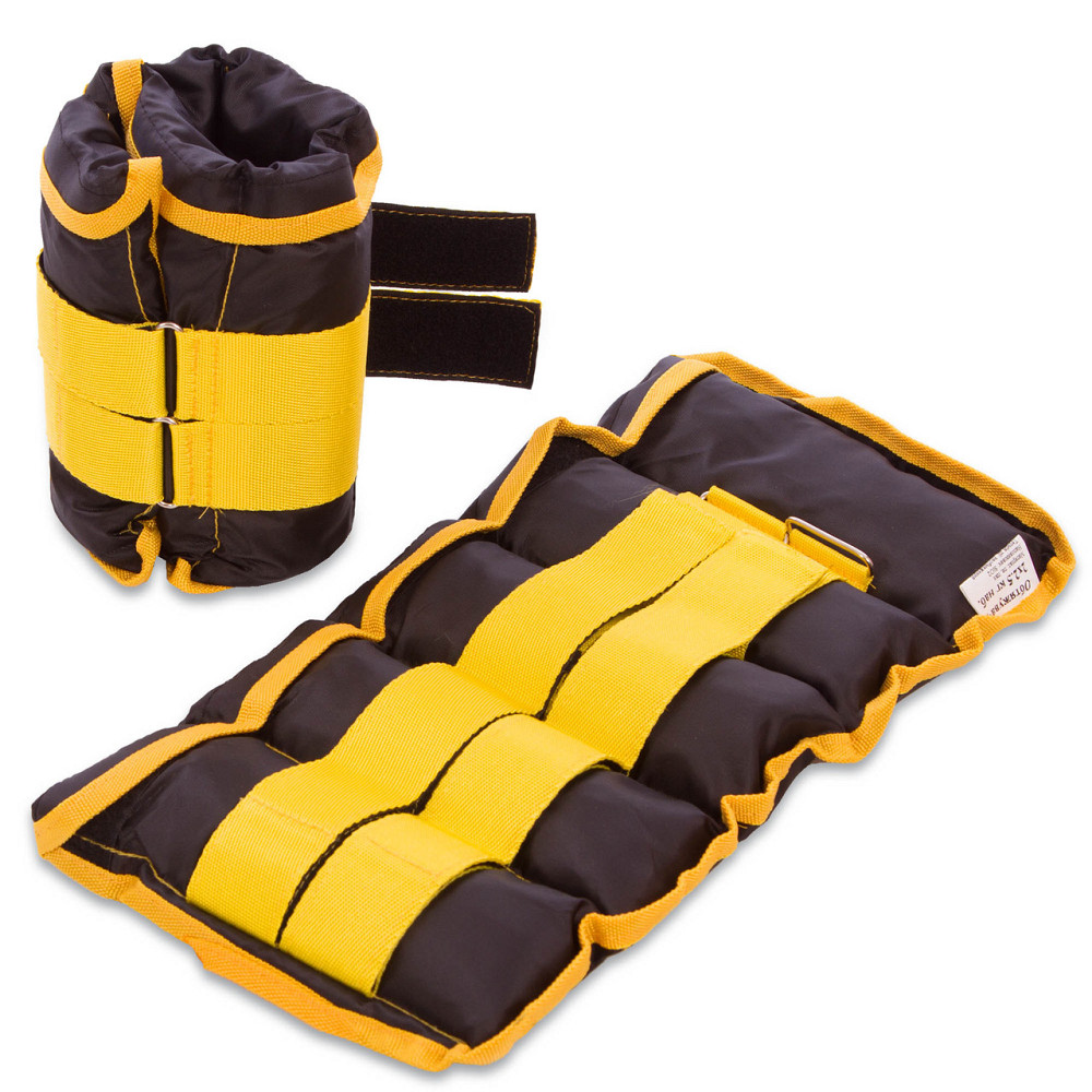 Утяжелители-манжеты для рук и ног 2x2,5 кг Вишнёвое - изображение 4