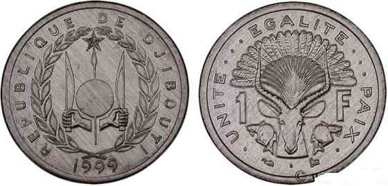 Djibouti Джибути 1 Francs 1999 UNC Полтава