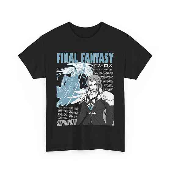 Футболка з аніме принтом Старрй Мако Реактор Фінал оверсайз (S/M/L) Чорний AnimeJ0560 Дніпро