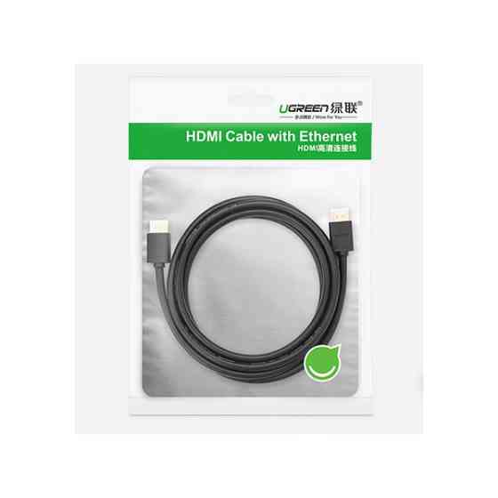 Кабель HDMI M - M, 5.0 м, V2.0 Cafule 4K, HD104 UGREEN Чорний (10109) Київ