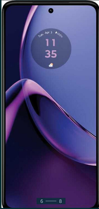 Смартфон: Moto G84 12/256Gb. Midnight Blue/ Marshmallow Blue Київ - фото 2