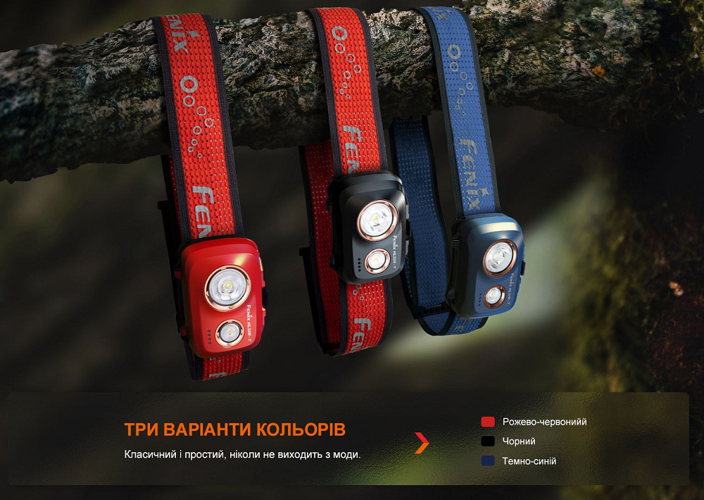 Ліхтар налобний Fenix HL32R-T червоний Київ - фото 13