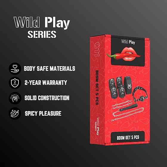 Набір БДСМ - Erospace Wild Play BDSM Set 5 pcs C11 Sex Aura Київ