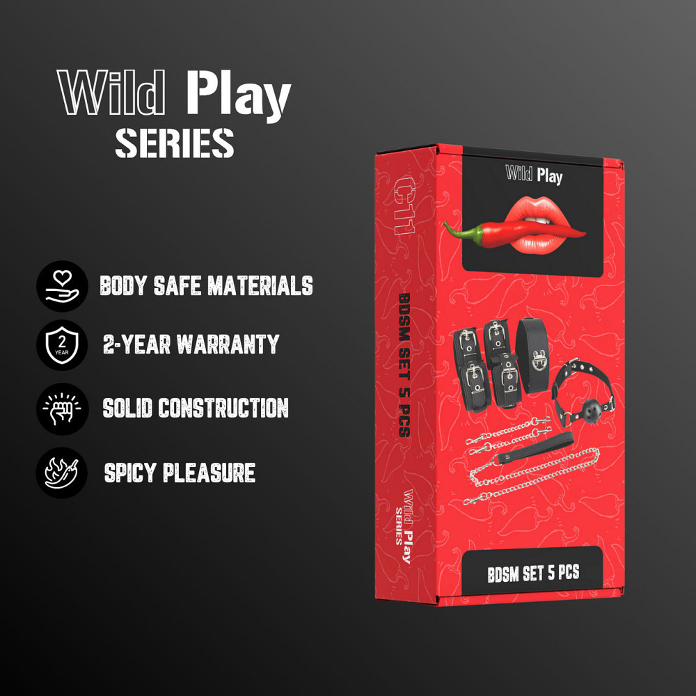 Набір БДСМ - Erospace Wild Play BDSM Set 5 pcs C11 Sex Aura Київ - фото 2