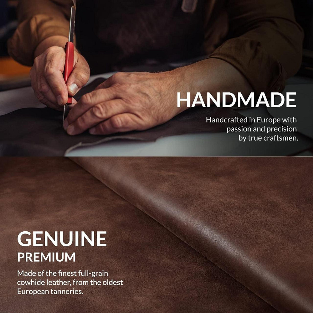 Чехол для Google Pixel 7 Pro из натуральной кожи, ударопрочный, со слотом для карты, подставкой, коричневый Киев - изображение 8