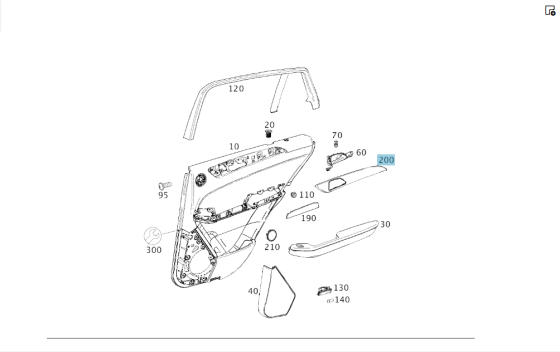 Mercedes-Benz  A2927305900 Декоративна планка на задніх лівих дверях GLE Coupe C292 Одеса
