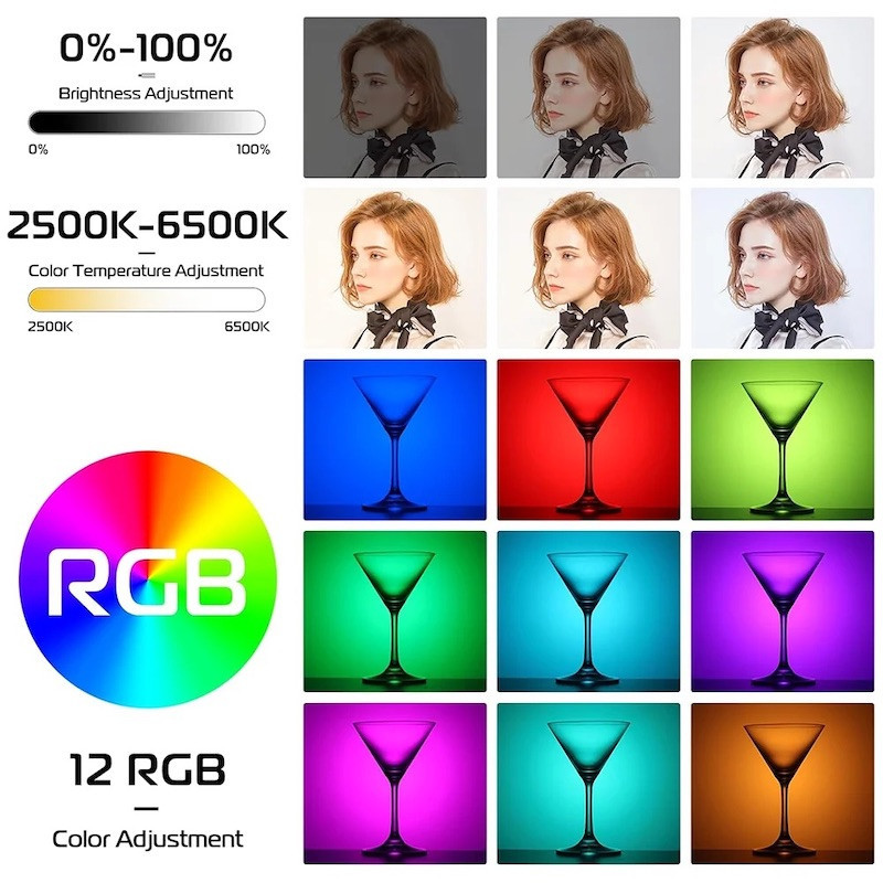 Светодиодное видеоосвещение Ulanzi Vijim VL66 RGB Киев - изображение 9