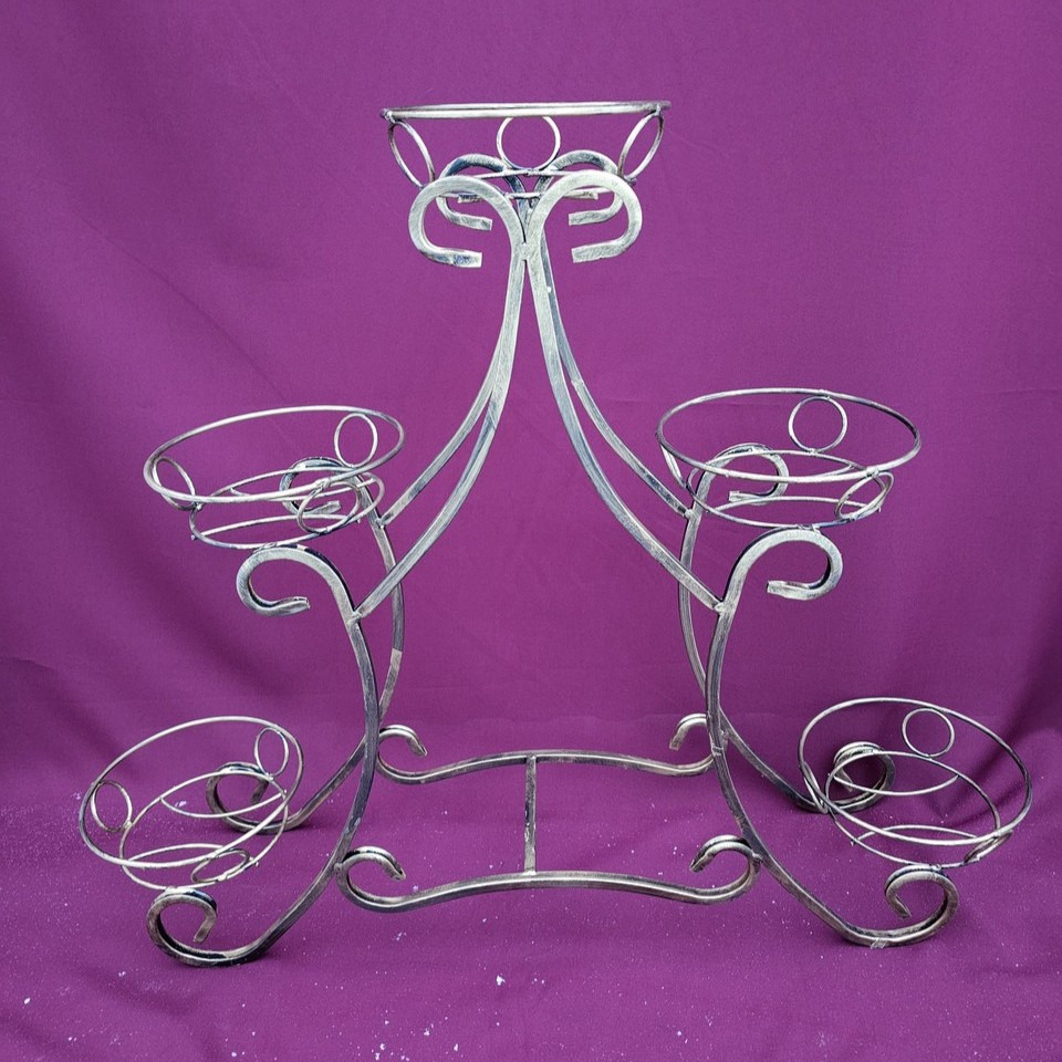 Підставка кована для квітів «Сани маленькі» на 5 вазонів (C-025) стійка під квіти, вазон Київ - фото 1