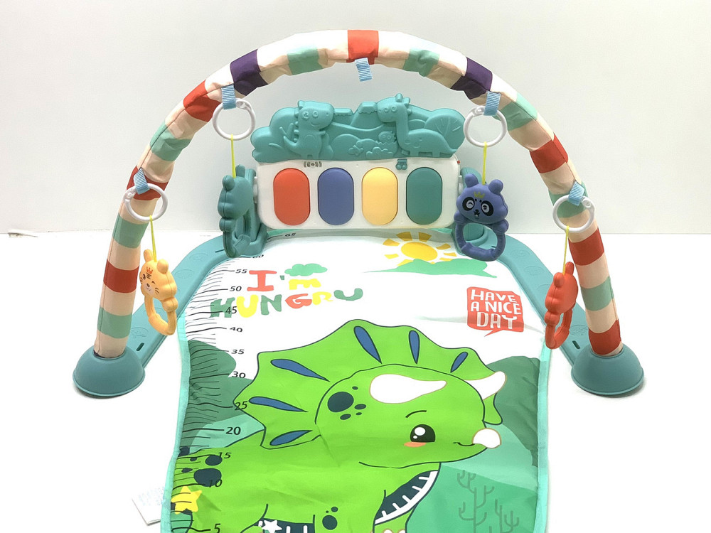 Килимок дитячий музичний у комплекті 5 іграшок підвісок Блакитний (105) Чернігів - фото 1