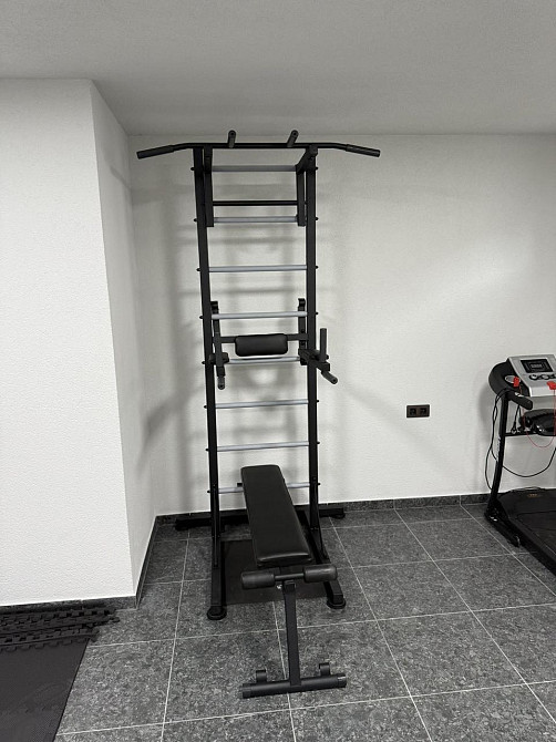 Шведская стенка для дома и спортзала тренажер для детей и взрослых спортивная металлическая турник брусья Каменское - изображение 4