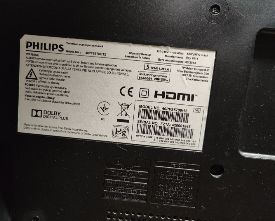 Телевизор Philips 40pfs 5709 Smart TV Киев - изображение 2