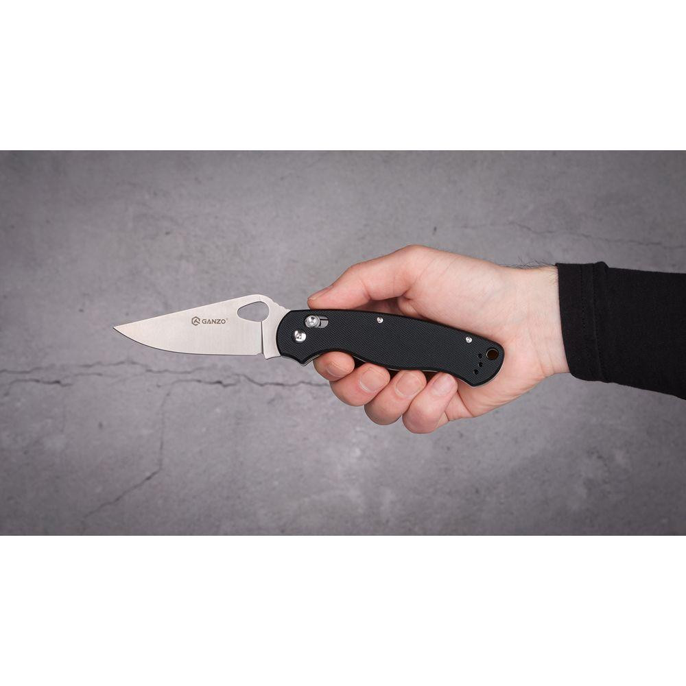 Ніж складаний Ganzo G729-BK чорний Київ - фото 8