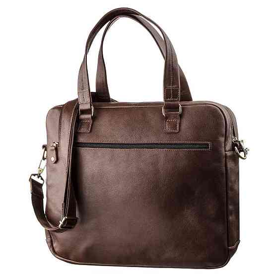 Мужская кожаная сумка для ноутбука SHVIGEL 19109 Коричневая Киев