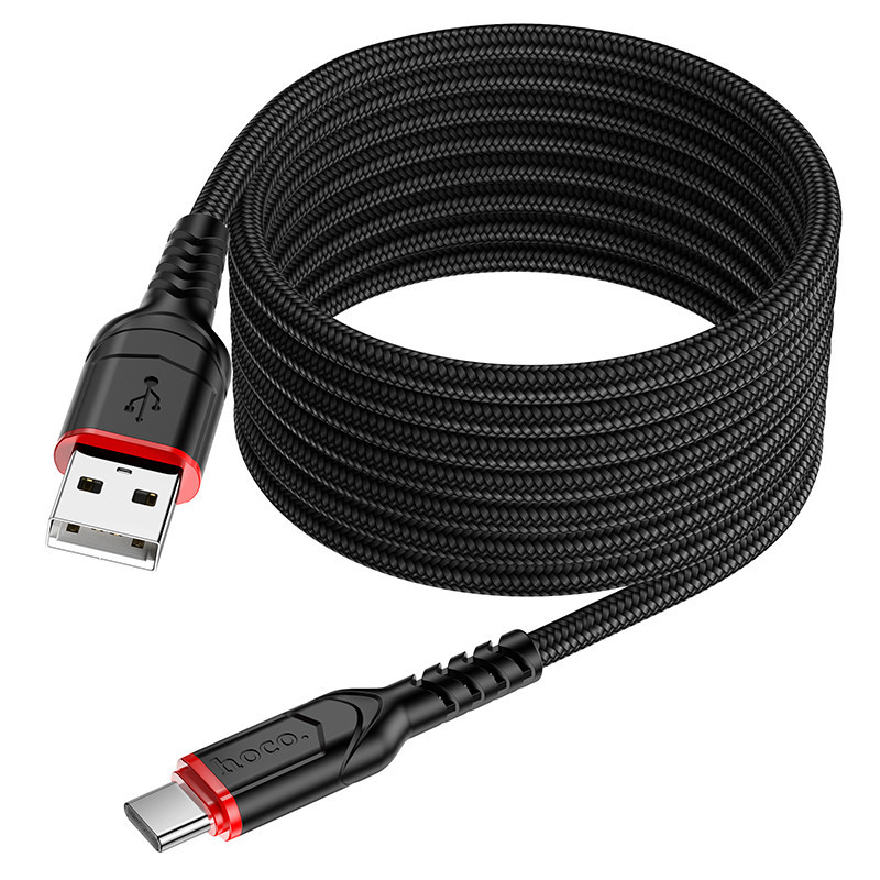 Кабель Hoco X59 Victory charging data cable Type-C(L=2M) Black Одеса - фото 3