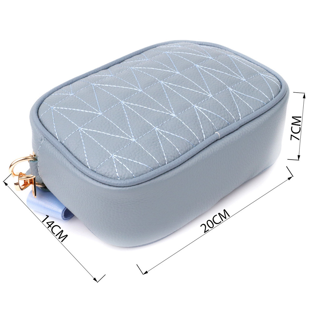 Женская сумка на каждый день из натуральной кожи Vintage 22902 Серо-голубой Киев - изображение 3