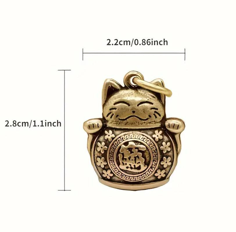 Брелок "Lucky Fortune Cat", брелок Манеки-неко брелок, підвіска "Щасливий кіт" 2.8 см. Київ - фото 2