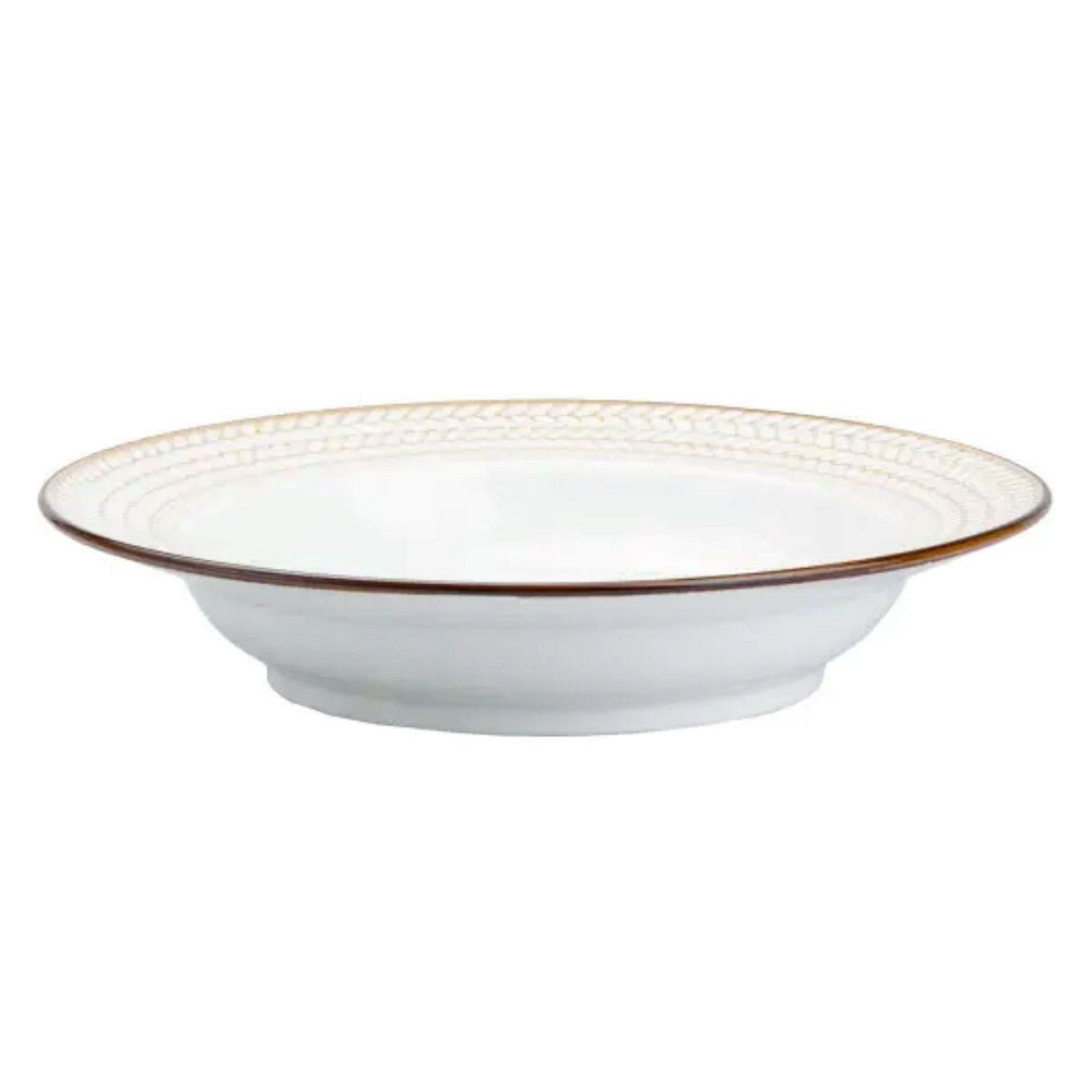 Белая суповая тарелка из фарфора, 23.5 см Киев - изображение 2