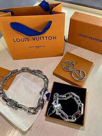 Брендовий набір браслет, підвіска та сережки Луі Вітон/ Louis Vuitton Одеса