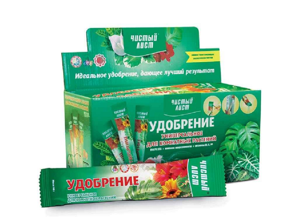Добриво кристалічне Універсальне для Кімнатних 100г ТМ ЧИСТИЙ ЛИСТ Київ - фото 1