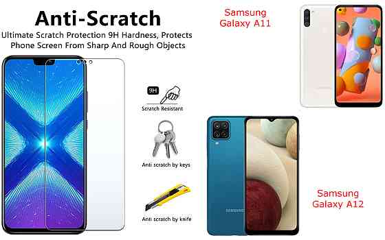 Защитное стекло NeoGlass для Samsung Galaxy A11, Galaxy A12 – ультрапрозрачное и устойчивое Киев
