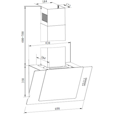 Вытяжка кухонная Liberty Charlotte 60 B Винница - изображение 2